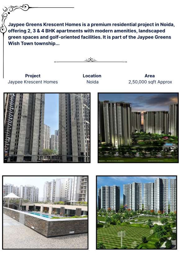 Jaypee Krescent Homes Noida